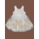 Gymp dress flowers offwhite/gold