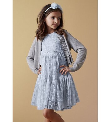 Creamie mt 116/122 jurkje tule celestial blue VXX