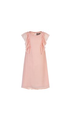 Creamie dress chiffon rose smoke pink