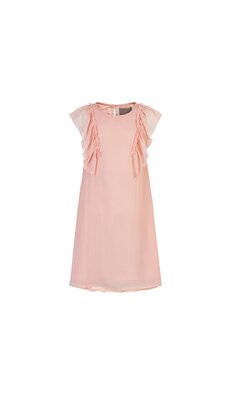 Creamie jurkje chiffon rose smoke roze V - VXX