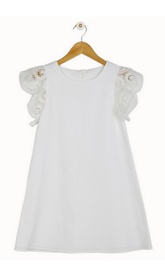 Derhy Kids feestjurkje wit V 1/2 B