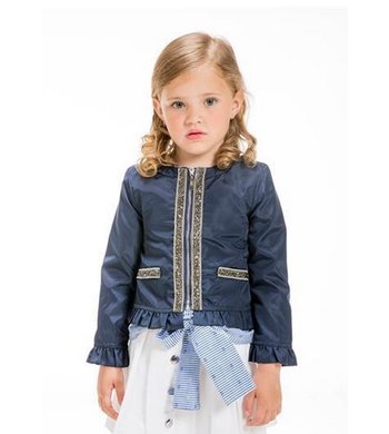 UBS.2 jasje met gouden glitter bies donkerblauw V
