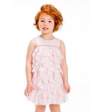 UBS.2 feestjurkje met ruches roze VXX foto