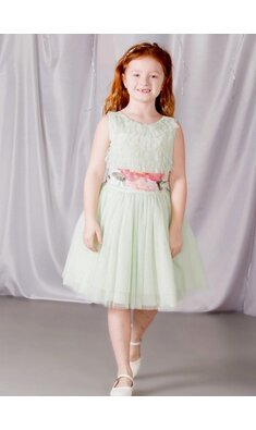 Amaya party dress soft green