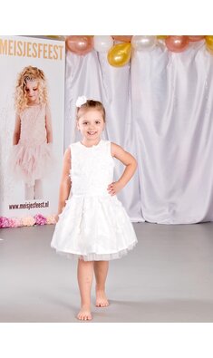 Gymp dress offwhite