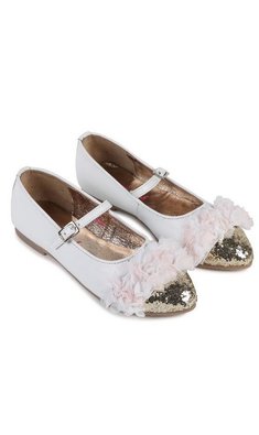 Billieblush leren ballerina's met gouden neus V