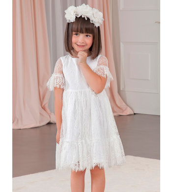 Abel & Lula lace dress offwhite