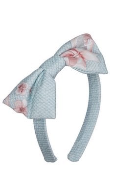 Lapin House diadeem bekleed met strik mintgroen V