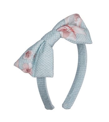 Lapin House diadeem bekleed met strik mintgroen V Lapin House diadeem bekleed met strik mintgroen V