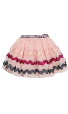 Billieblush mesh skirt glitter zigzag pink