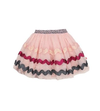 Billieblush tule rokje met glitter zigzag roze V - VXX Billieblush tule rokje met glitter zigzag roze V - VXX