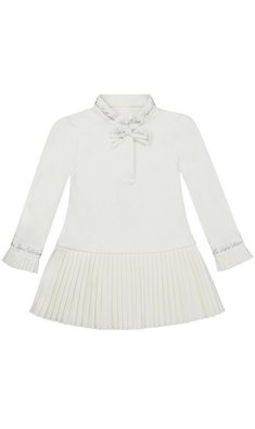 Lapin House mt 86 jurk met plisse ivoor VXX Lapin House mt 86 jurk met plisse ivoor VXX