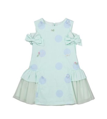 Lapin House jurkje dots and flowers mint VXX