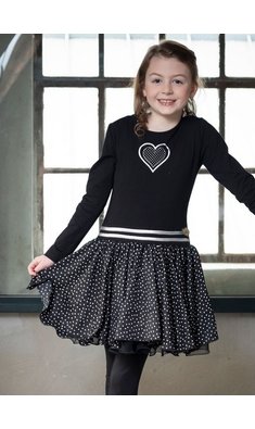 LoFff feestjurk dance with me black dot small VXX
