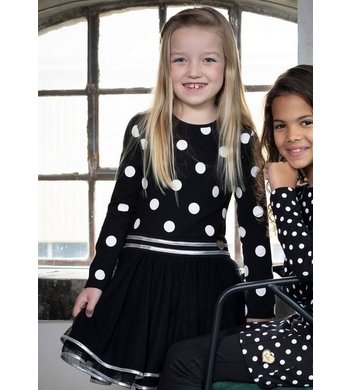 LoFff mt 92 jurk dance with me black dot Vxx