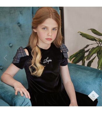 Lapin House dress blue velvet