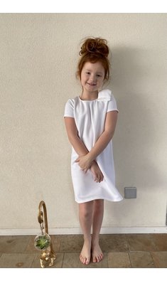 Billieblush jurk met strik wit VXX