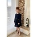 LoFff mt 104 jurk lace dark blue V