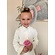 Lapin House mt 86 jurk met plisse ivoor V