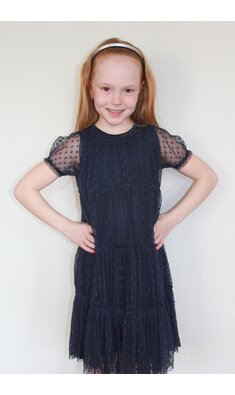 Creamie jurk tule total eclipse donkerblauw V B