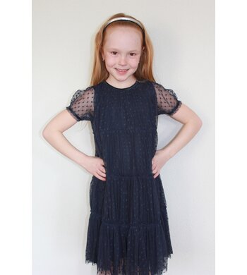 Creamie jurk tule total eclipse donkerblauw  V