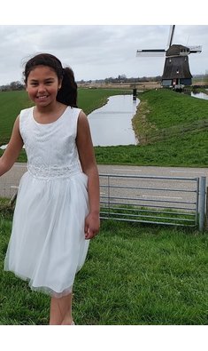 Happy Girls jurk bruidsmeisje offwhite V  → VXX