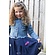 Billieblush jeansjurk met tule rok blue