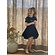 Lapin House jurk blauw fluweel VXX Lapin House jurk blauw fluweel VXX