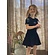 Lapin House jurk blauw fluweel VXX Lapin House jurk blauw fluweel VXX
