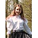 Lapin House blouse met ruffle mouw wit V
