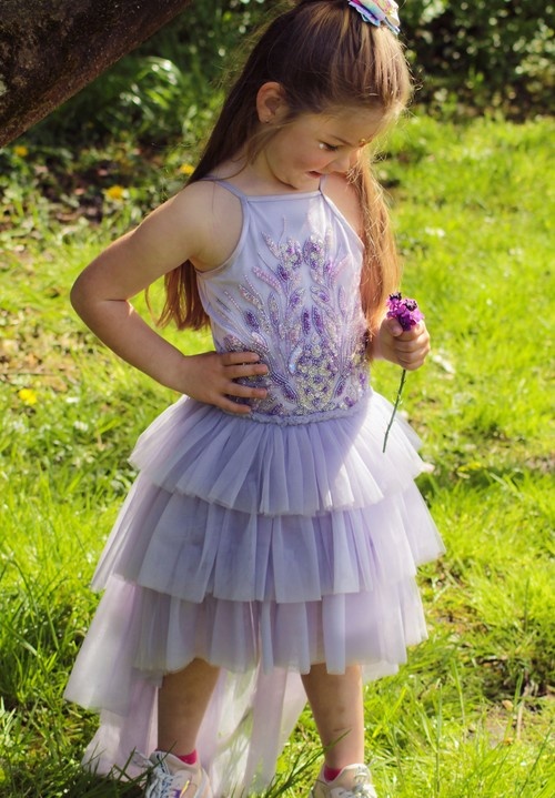 vuist Dollar als resultaat Ooh la la Couture dress Chloe lilac - Meisjesfeest