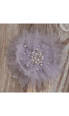 Ooh la la Couture haarspeld met tule bloem lila FINAL VOC