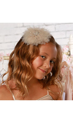 Ooh la la Couture haarspeld met tule bloem sand V