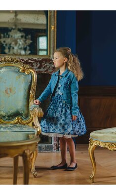 Gymp feestjurkje blauw Vxx Kop