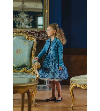 Gymp feestjurkje blauw Vxx