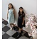 Creamie jurk gouden dots total eclipse blauw V - VXX