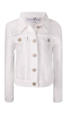 Happy Girls jeans jacket white V
