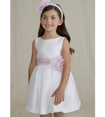 Abel & Lula jurkje mikado white VO Abel & Lula jurkje mikado white VO