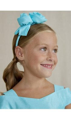 Abel & Lula diadeem bloem turquoise V