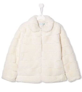 Abel & Lula winterjas fauxfur offwhite