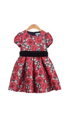 Abel & Lula dress flowers red navy multi