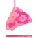 mt 110 bikini met 3D bloemen roze V