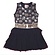 LoFff mt 104  jurk netted blue silver V
