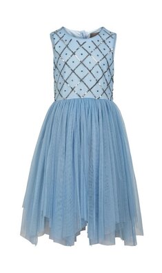 Creamie mt 164 feestjurkje lichtblauw Vxx