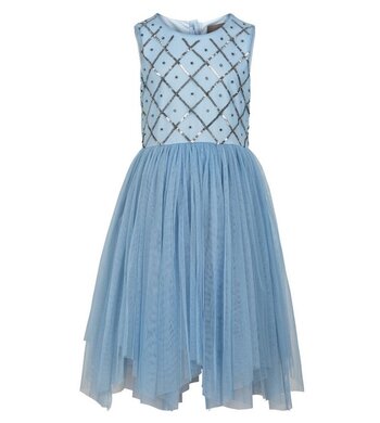 Creamie mt 164 feestjurkje lichtblauw V