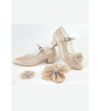 Amézing Shoes mt 30 (31) heels champagne glitter  V