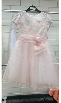 Bonnie Jean feestjurkje roze V