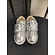 Old Soles sneaker vlecht silver V