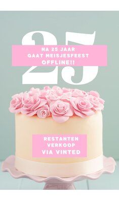Na 25 jaar: Meisjesfeest gaat offline – restanten via Vinted