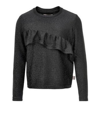 Creamie top met ruche zwart VXX